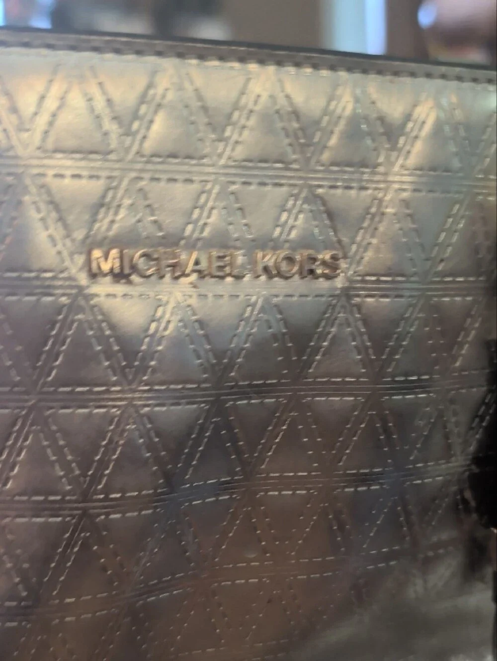 Michael Kors Metallic Gold Shoulder Tote